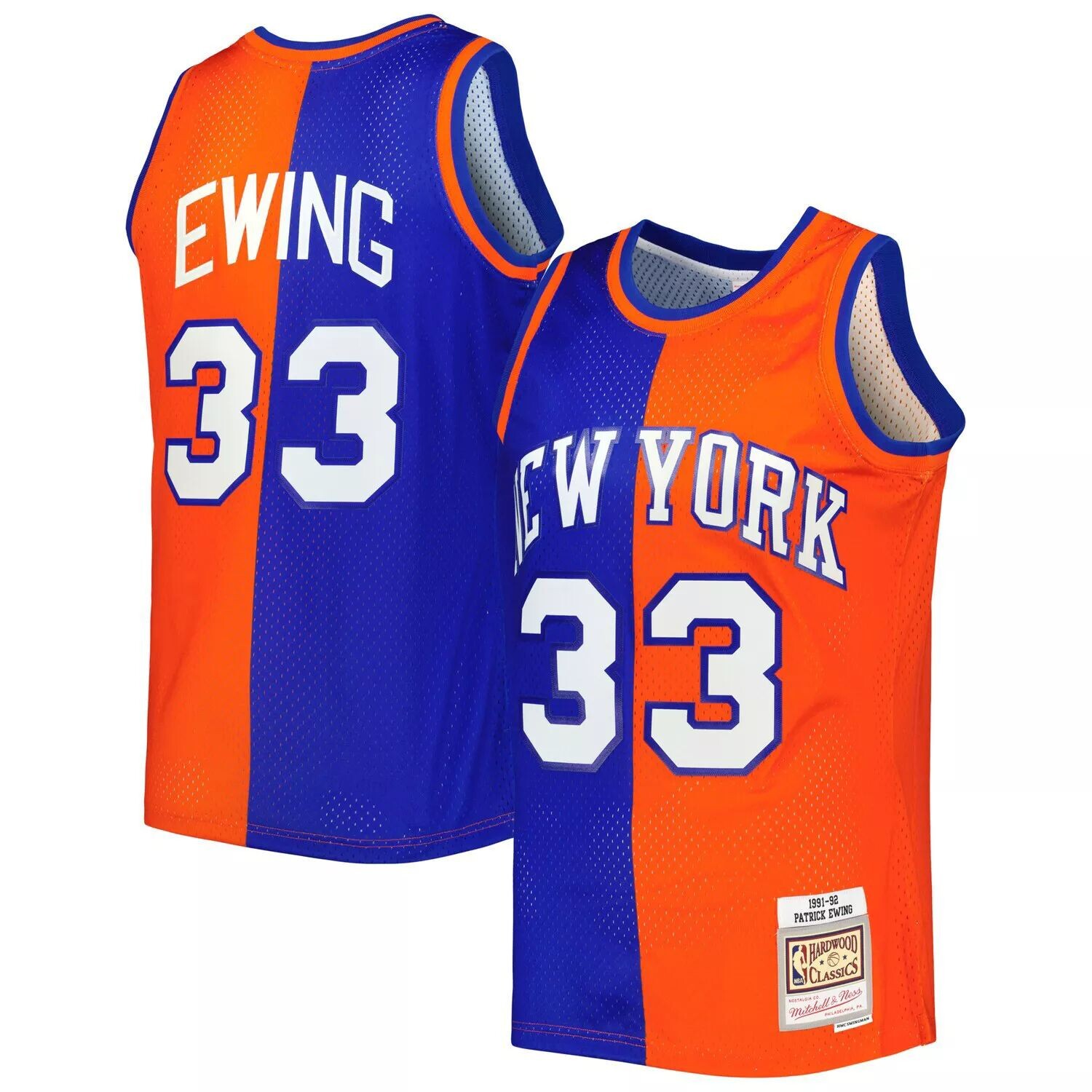 Мужская майка Mitchell & Ness Патрик Юинг синяя/оранжевая New York Knicks Hardwood Classics 1991-92 Split Swingman
Мужская майка Mitchell & Ness Патрик Юинг синяя/оранжевая New York Knicks Hardwood Classics 1991-92 Split Swingman