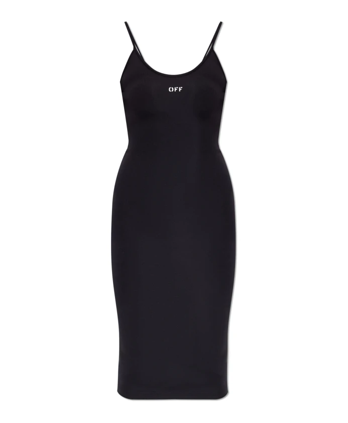 Элегантное платье миди без бретелей Off White, черный
Элегантное платье миди без бретелей Off White, черный