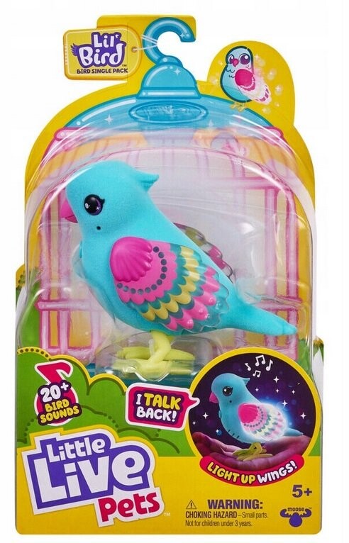 Little Live Pets Интерактивная птица Попугай Интерактивный Tweet Twinkle Бирюзовый
Little Live Pets Интерактивная птица Попугай Интерактивный Tweet Twinkle Бирюзовый