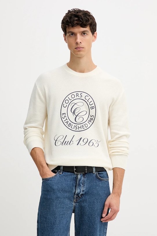 Хлопковый свитер United Colors Of Benetton, бежевый
Хлопковый свитер United Colors Of Benetton, бежевый