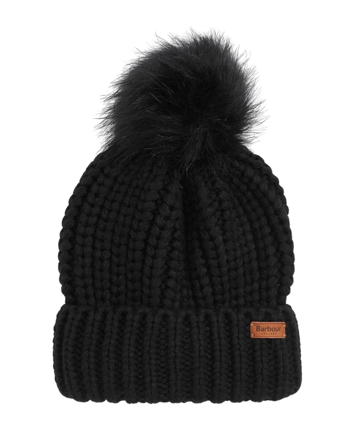 Зимняя шапка с помпоном Barbour, черный
Зимняя шапка с помпоном Barbour, черный