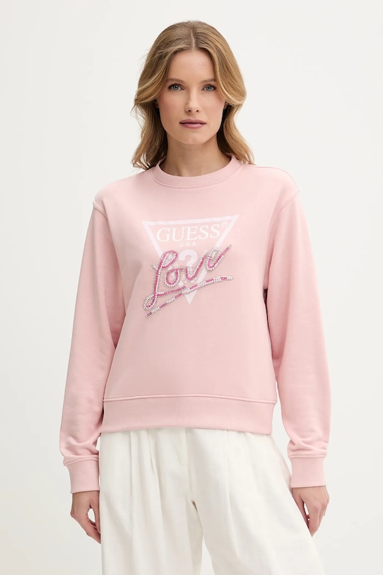 Толстовка LOVE Guess, розовый 
Толстовка LOVE Guess, розовый