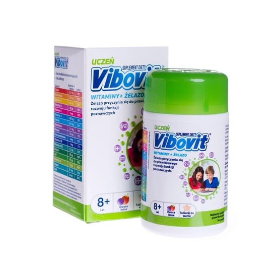 Teva, Вибовит Студент, витамины + железо, 30 пастилок
Teva, Вибовит Студент, витамины + железо, 30 пастилок
