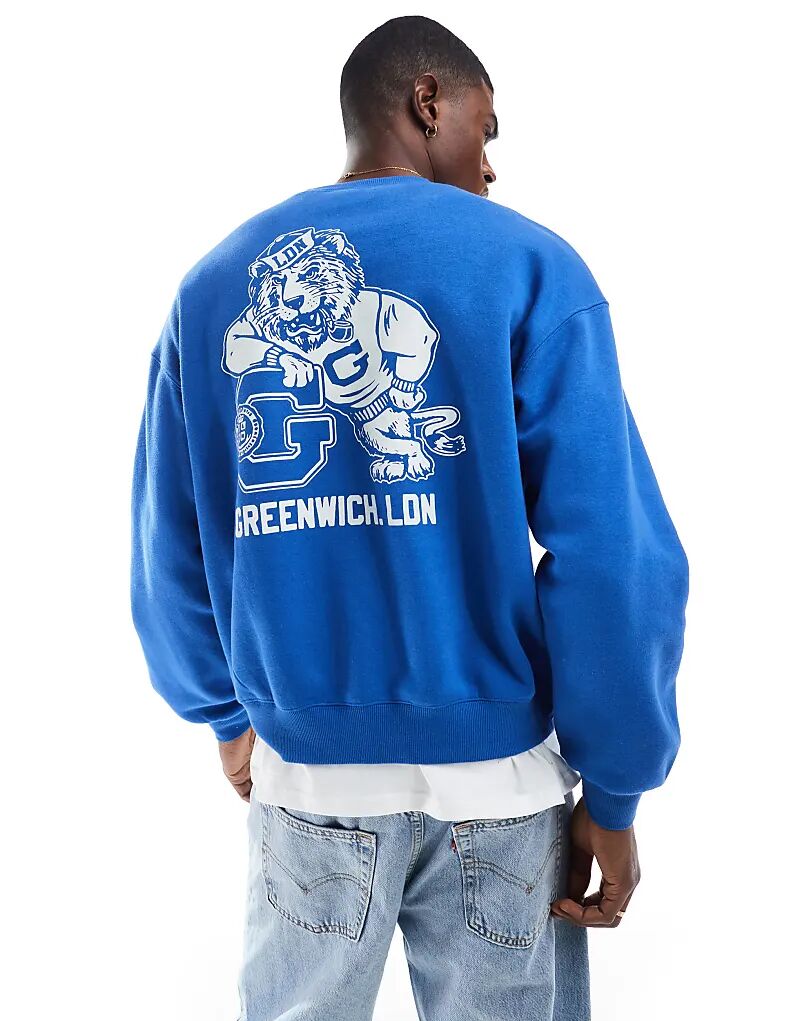 Толстовка Cotton On свободного кроя с круглым вырезом и изображением тигра синего цвета Cotton On
Толстовка Cotton On свободного кроя с круглым вырезом и изображением тигра синего цвета Cotton On