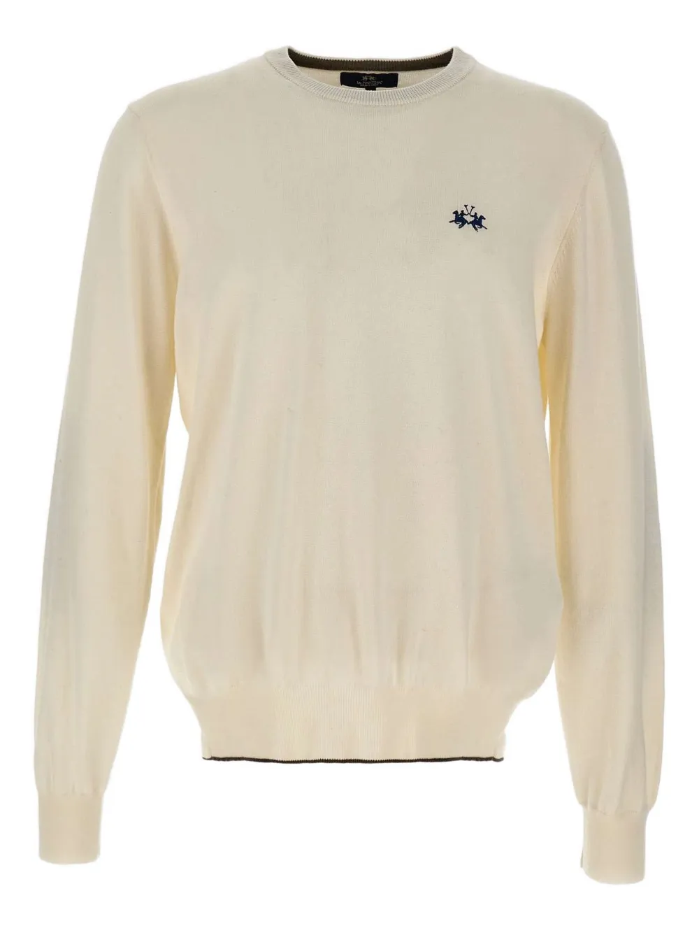 Свитер с вышитыми налокотниками La Martina, нейтральный
Свитер с вышитыми налокотниками La Martina, нейтральный