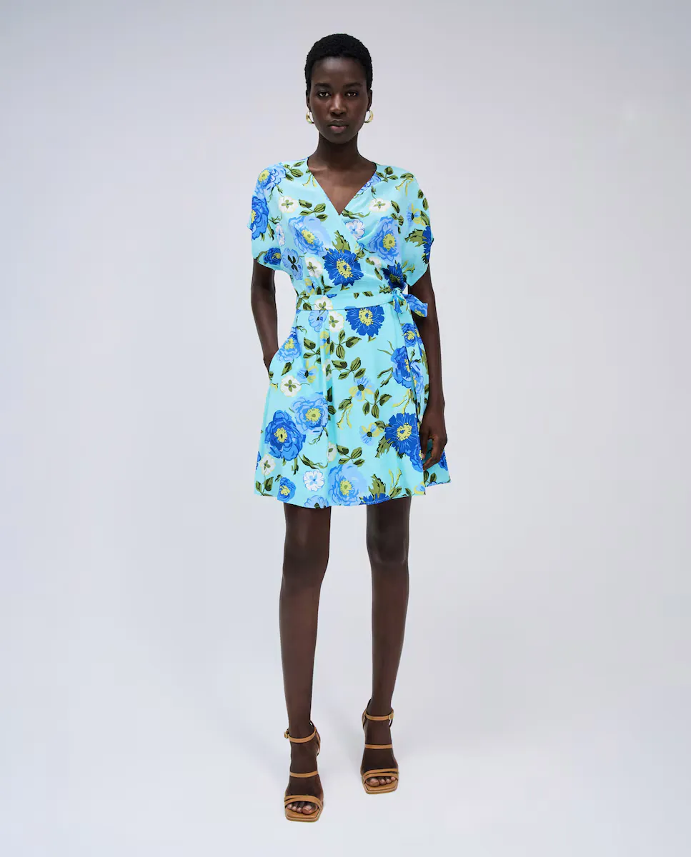 Короткое платье с цветочным принтом Salsa Jeans, синий
Короткое платье с цветочным принтом Salsa Jeans, синий