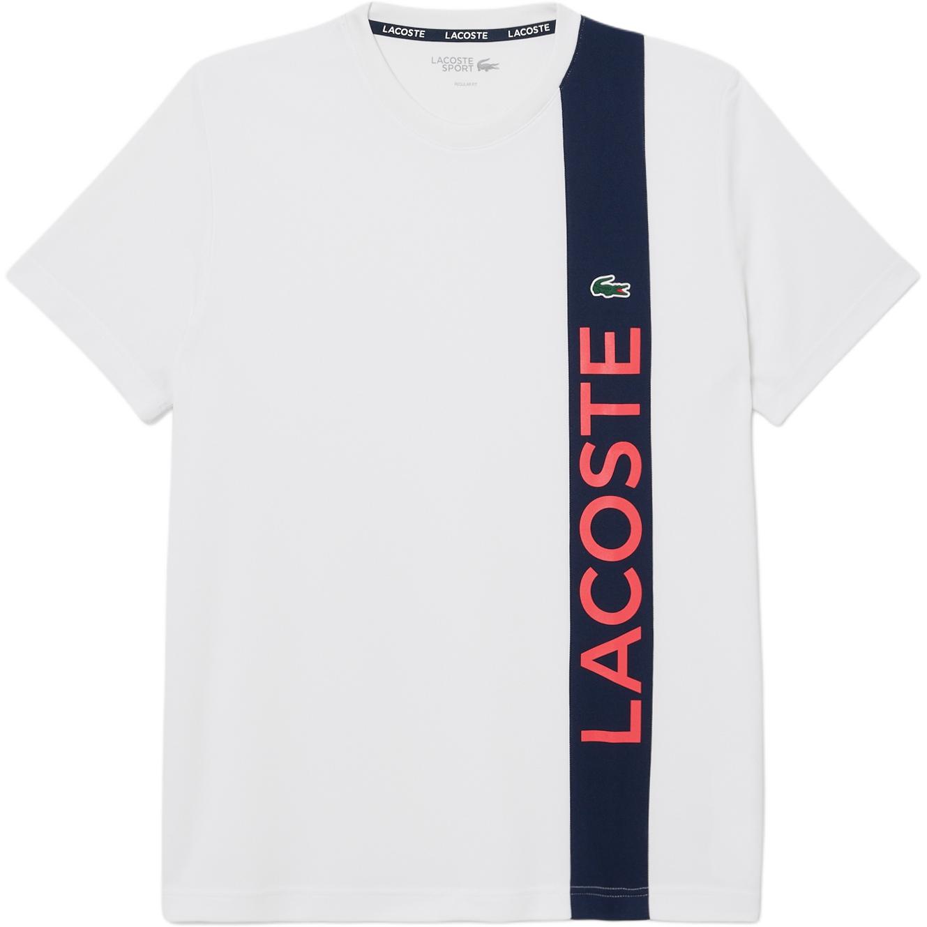 LACOSTE Футболка мужская белая с круглым вырезом умеренного прямого кроя
LACOSTE Футболка мужская белая с круглым вырезом умеренного прямого кроя