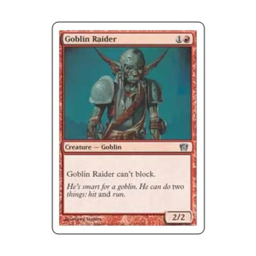 CCG Гоблин-рейдер (C) (фольга), MTG - 8th Edition
CCG Гоблин-рейдер (C) (фольга), MTG - 8th Edition
