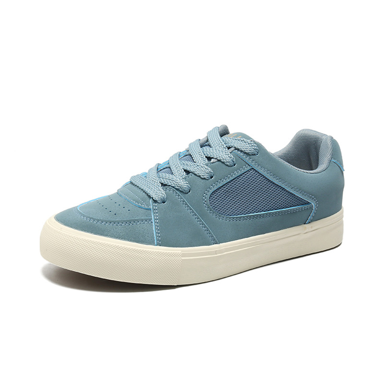 KYMOOU Скользоустойчивые и дышащие мужские низкие скейтерские кеды синие, цвет Blue 
KYMOOU Скользоустойчивые и дышащие мужские низкие скейтерские кеды синие, цвет Blue