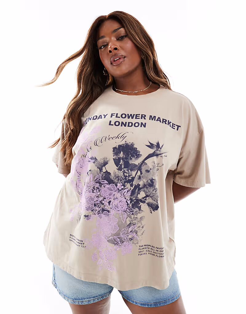 Футболка оверсайз ASOS DESIGN Curve с вышитым рисунком цветочного рынка ASOS Curve
Футболка оверсайз ASOS DESIGN Curve с вышитым рисунком цветочного рынка ASOS Curve