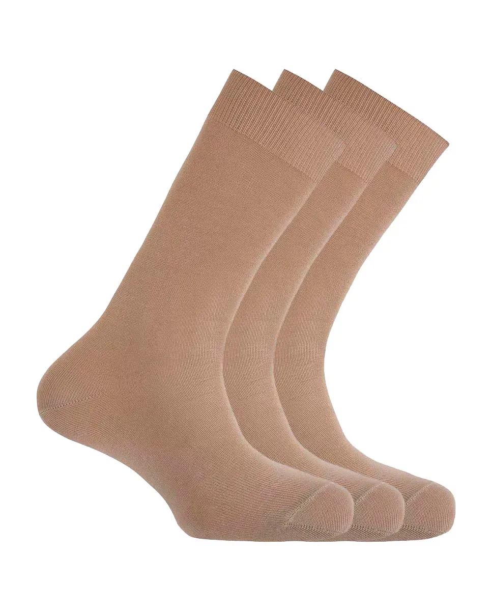 Набор из 3 пар мужских носков из мерсеризованного хлопка бежевого цвета Punto Blanco
Набор из 3 пар мужских носков из мерсеризованного хлопка бежевого цвета Punto Blanco