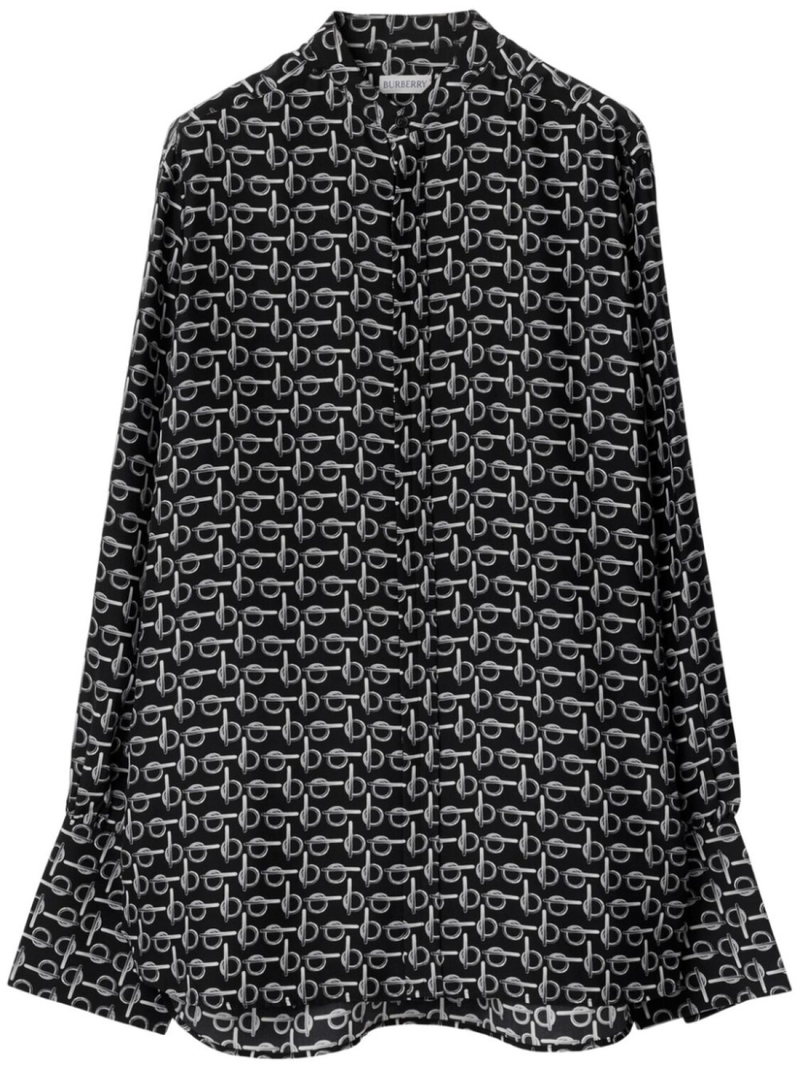Burberry шелковая рубашка с логотипом B, черный
Burberry шелковая рубашка с логотипом B, черный
