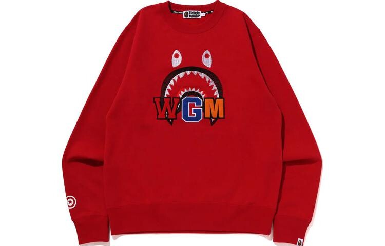 Толстовка с круглым вырезом и вышивкой BAPE Shark FW22 A Bathing Ape, черный
Толстовка с круглым вырезом и вышивкой BAPE Shark FW22 A Bathing Ape, черный
