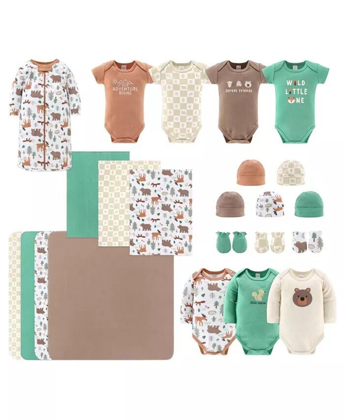 Подарочный набор Baby Boys Baby Layette для мальчиков, лесные животные, 23 основных предмета, 0–3 месяца The Peanutshell, мультиколор
Подарочный набор Baby Boys Baby Layette для мальчиков, лесные животные, 23 основных предмета, 0–3 месяца The Peanutshell, мультиколор