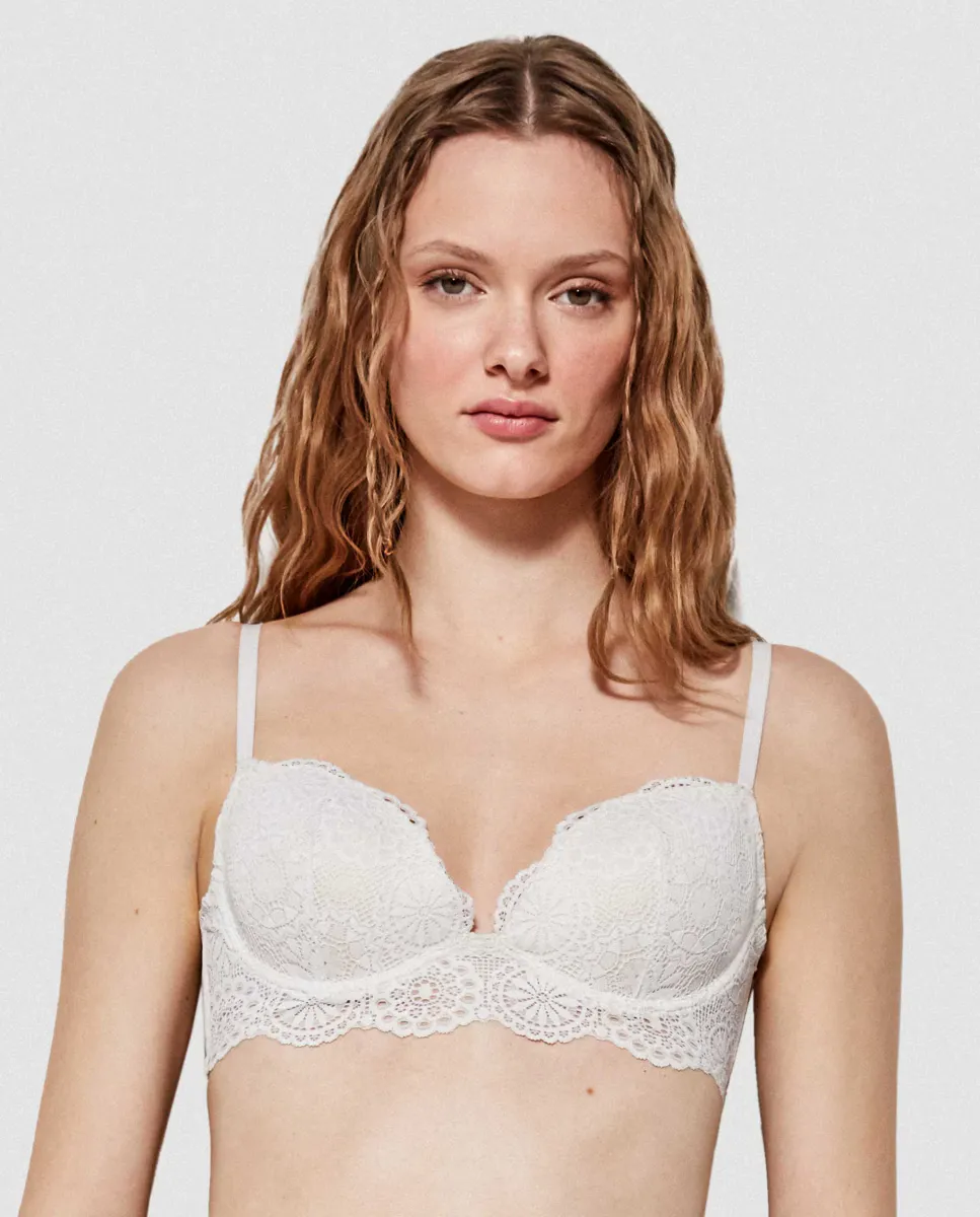 Бюстгальтер с эффектом пуш-ап для чашек B и C Gisela, белый
Бюстгальтер с эффектом пуш-ап для чашек B и C Gisela, белый