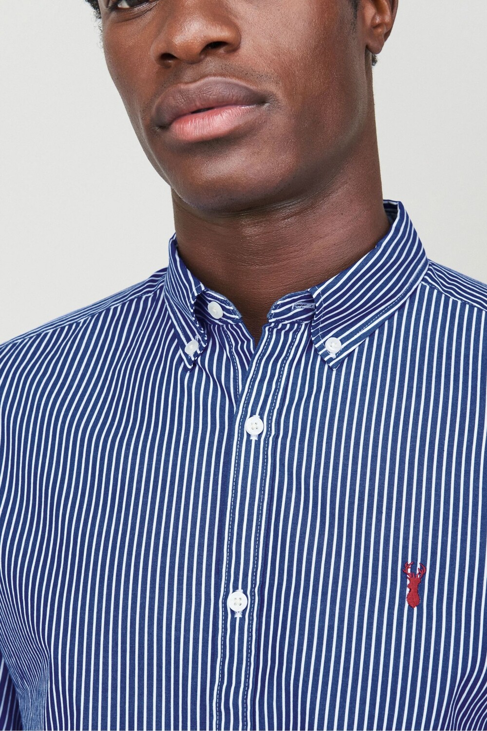 Полосатая рубашка с длинными рукавами Next, синий
Полосатая рубашка с длинными рукавами Next, синий