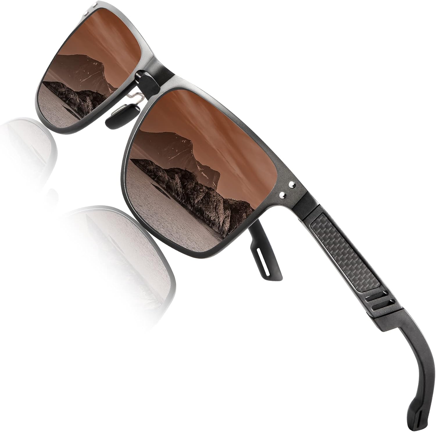 Поляризованные солнцезащитные очки ANYLUV для мужчин, прямоугольная классическая оправа из алюминия и магния, солнцезащитные очки для мужчин с защитой от УФ-излучения, B10 Gradual Brown/Black
Поляризованные солнцезащитные очки ANYLUV для мужчин, прямоугольная классическая оправа из алюминия и магния, солнцезащитные очки для мужчин с защитой от УФ-излучения, B10 Gradual Brown/Black