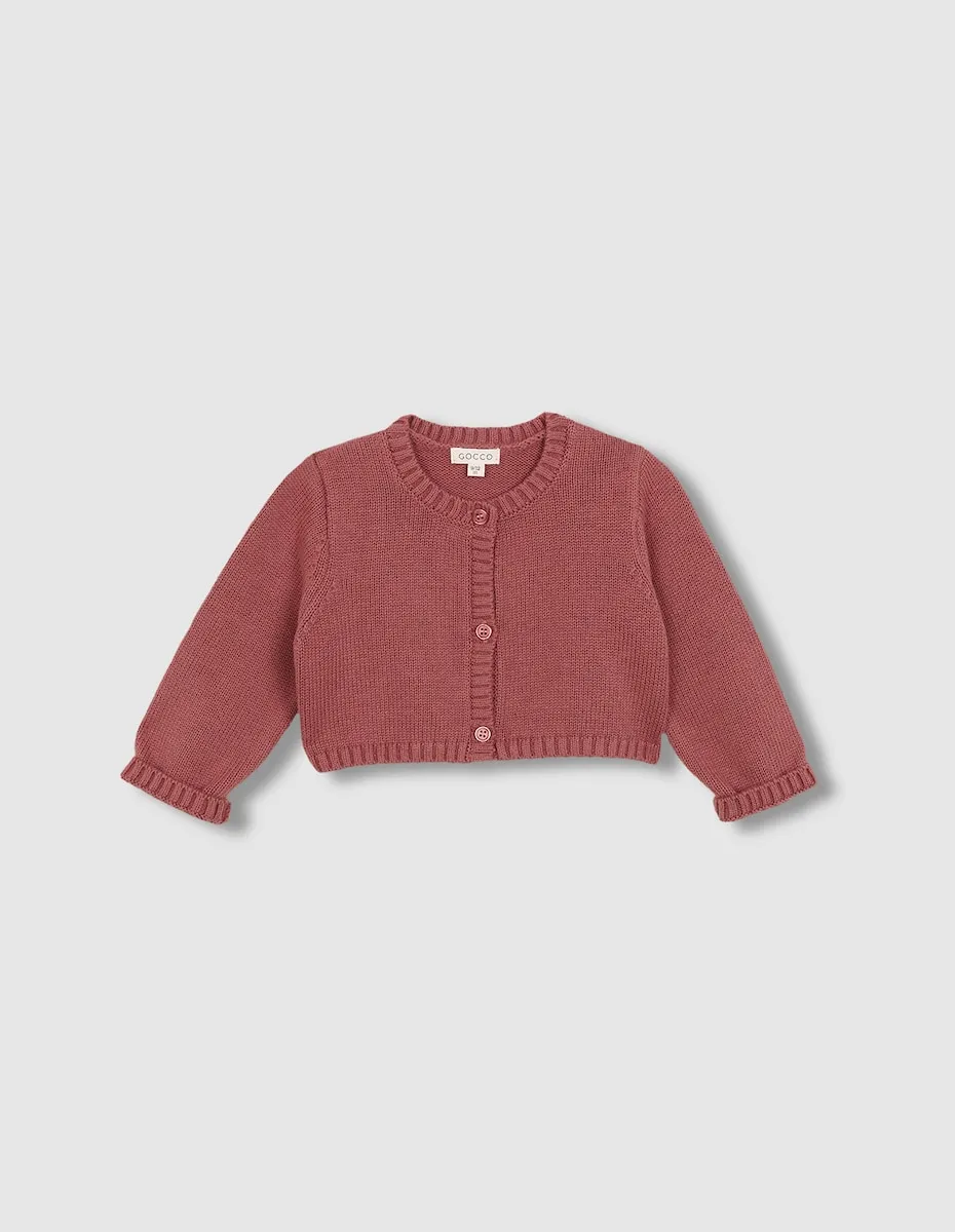 Базовая короткая детская куртка с пуговицами в тон Gocco, розовый
Базовая короткая детская куртка с пуговицами в тон Gocco, розовый