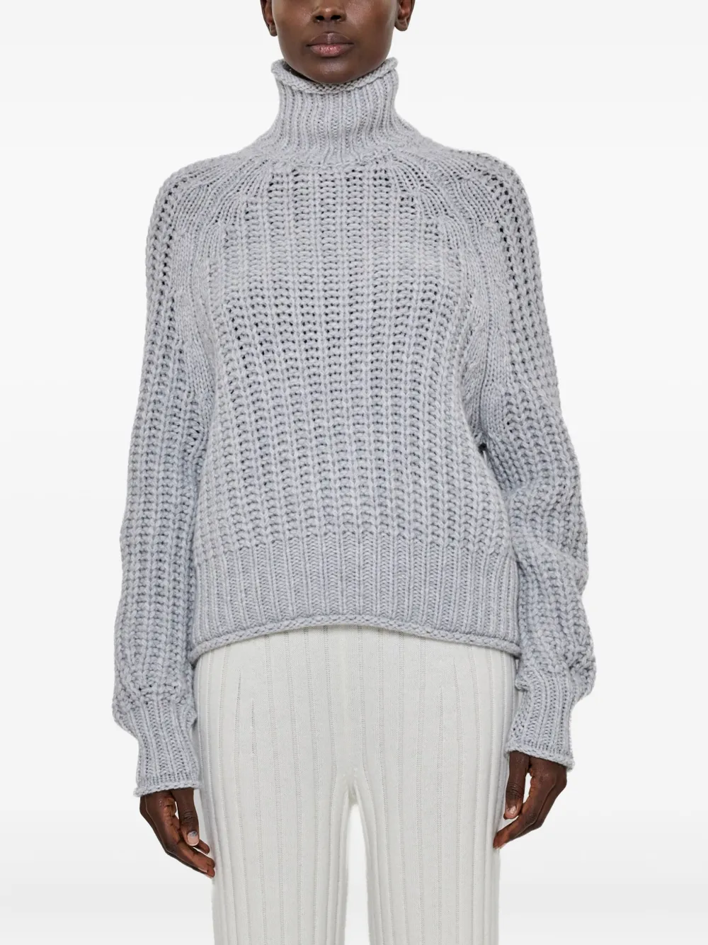 Джемпер с открытой вязкой и воротником-гольф Arch3, серый
Джемпер с открытой вязкой и воротником-гольф Arch3, серый