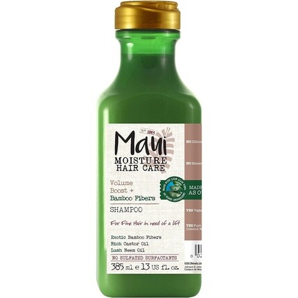 Шампунь Moisture Volume Boost Bamboo Fibers 385 мл с бамбуковыми волокнами, касторовым маслом и маслом нима - увлажняющий и веганский уход за волосами, Maui
Шампунь Moisture Volume Boost Bamboo Fibers 385 мл с бамбуковыми волокнами, касторовым маслом и маслом нима - увлажняющий и веганский уход за волосами, Maui