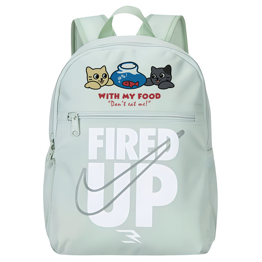 Nike Полиэстеровый рюкзак унисекс оливковый, Cats and fish
Nike Полиэстеровый рюкзак унисекс оливковый, Cats and fish