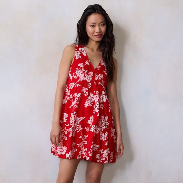 Женское мини-платье с ярусами в стиле свинг Lc Lauren Conrad, цвет red libby blooms
Женское мини-платье с ярусами в стиле свинг Lc Lauren Conrad, цвет red libby blooms