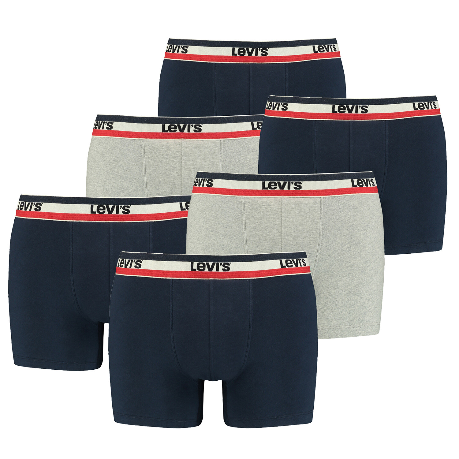 Боксеры Levi´s Boxershorts LEVIS Men Sprtswr Logo Boxer 6P, цвет Navy / Grey Melange
Боксеры Levi´s Boxershorts LEVIS Men Sprtswr Logo Boxer 6P, цвет Navy / Grey Melange
