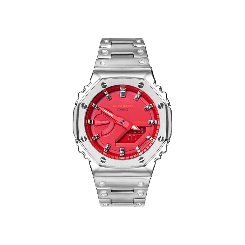 CASIO Часы Men Liquid Crystal/Analog Dual Display Series Red Watch, Red Silver Wave Scale-AP Style Silver 
CASIO Часы Men Liquid Crystal/Analog Dual Display Series Red Watch, Red Silver Wave Scale-AP Style Silver