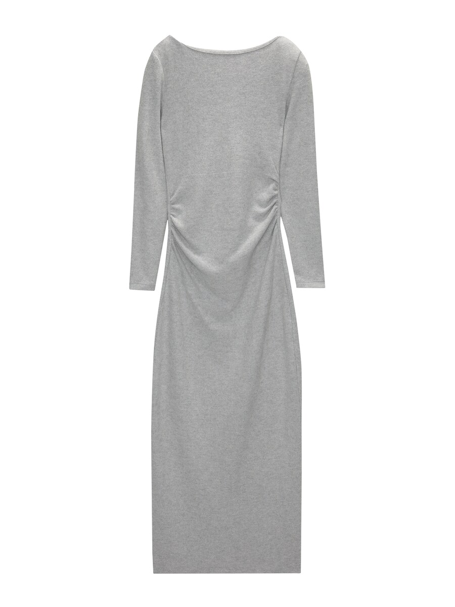 Вязаное платье Pull&Bear, пятнистый серый 
Вязаное платье Pull&Bear, пятнистый серый