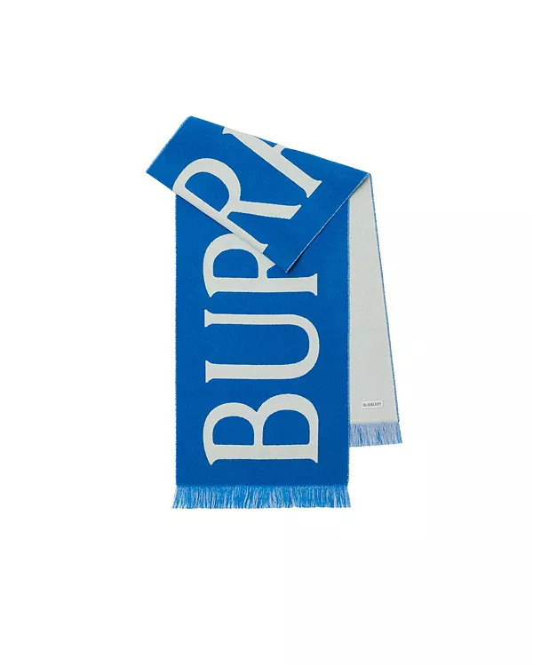 Шерстяной шарф с логотипом Burberry, синий
Шерстяной шарф с логотипом Burberry, синий