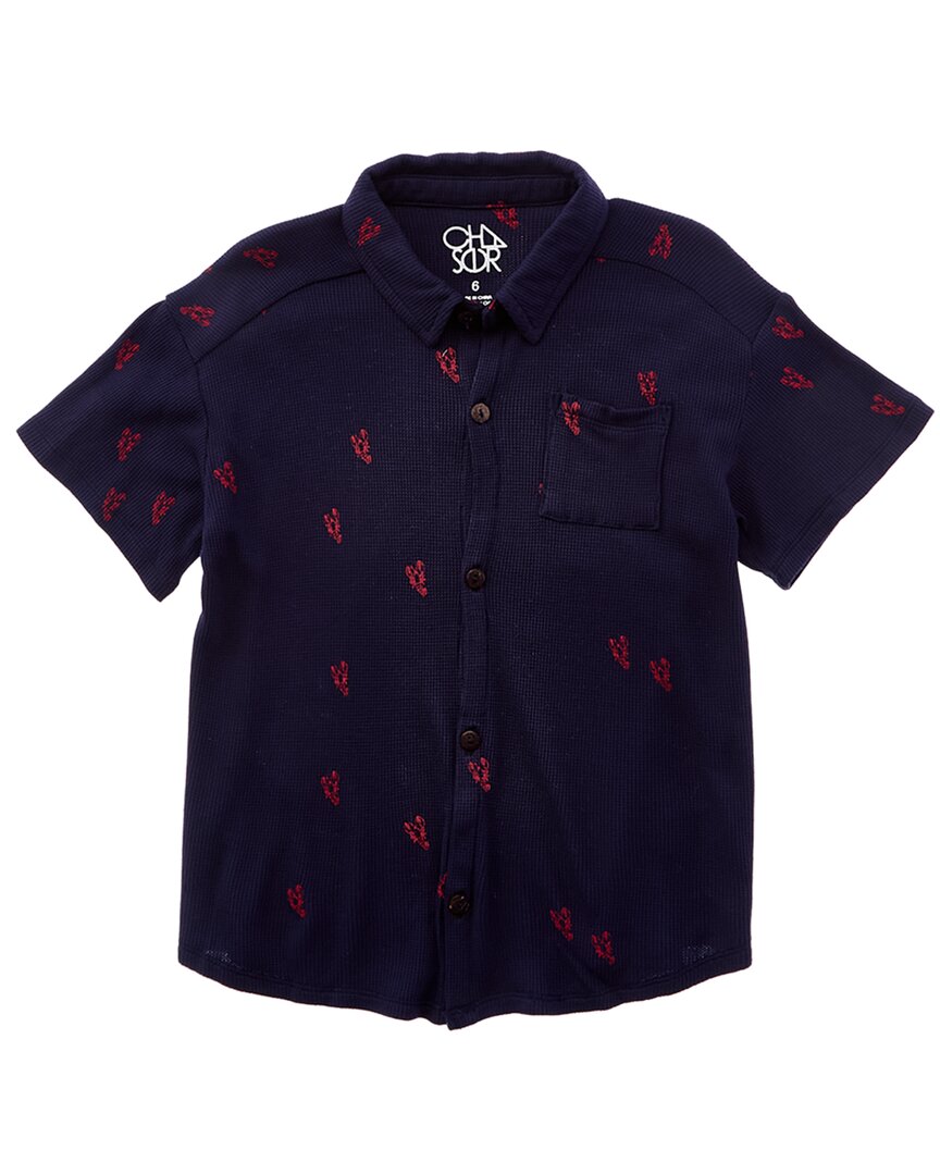 Рубашка с воротником-стойкой Chaser, синий
Рубашка с воротником-стойкой Chaser, синий