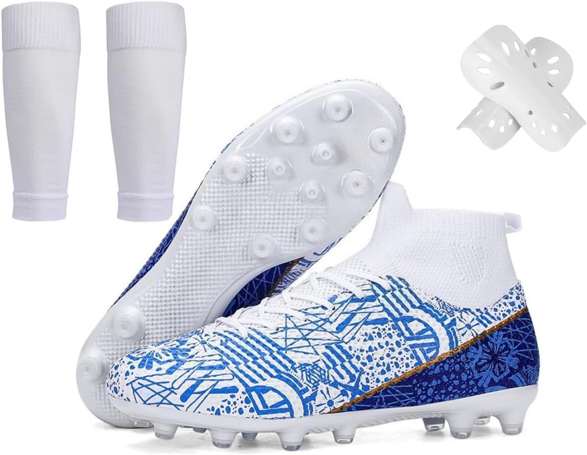 Футбольные бутсы для мужчин, высокие, для игры на искусственном газоне и с шипами AG, кроссовки для тренировки, унисекс, для женщин, подростков, мальчиков и девочек, с комплектом носков и щитков Spedify, Ag White
Футбольные бутсы для мужчин, высокие, для игры на искусственном газоне и с шипами AG, кроссовки для тренировки, унисекс, для женщин, подростков, мальчиков и девочек, с комплектом носков и щитков Spedify, Ag White