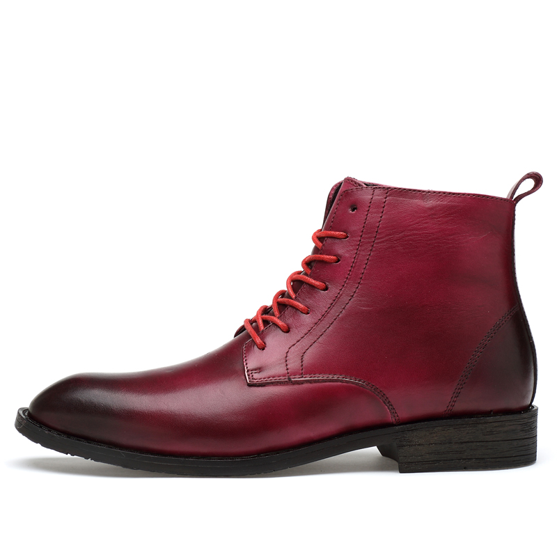 Ботинки Martin длиной до щиколотки, высота 3 см, мужские XIMO BULL, Burgundy 
Ботинки Martin длиной до щиколотки, высота 3 см, мужские XIMO BULL, Burgundy