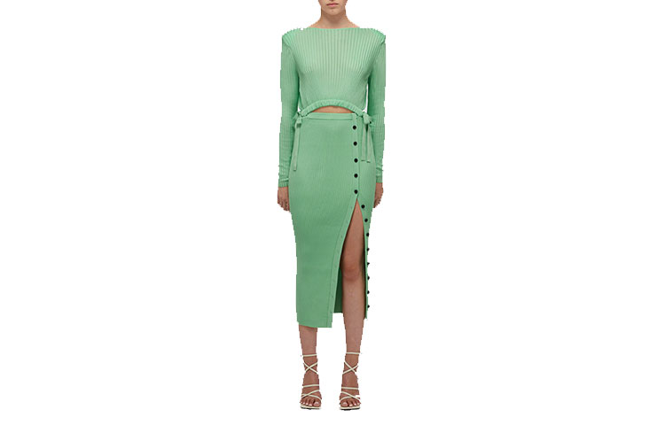 Self-Portrait Длинное Платье с Длинными Рукавами Женское Зеленое
Self-Portrait Длинное Платье с Длинными Рукавами Женское Зеленое