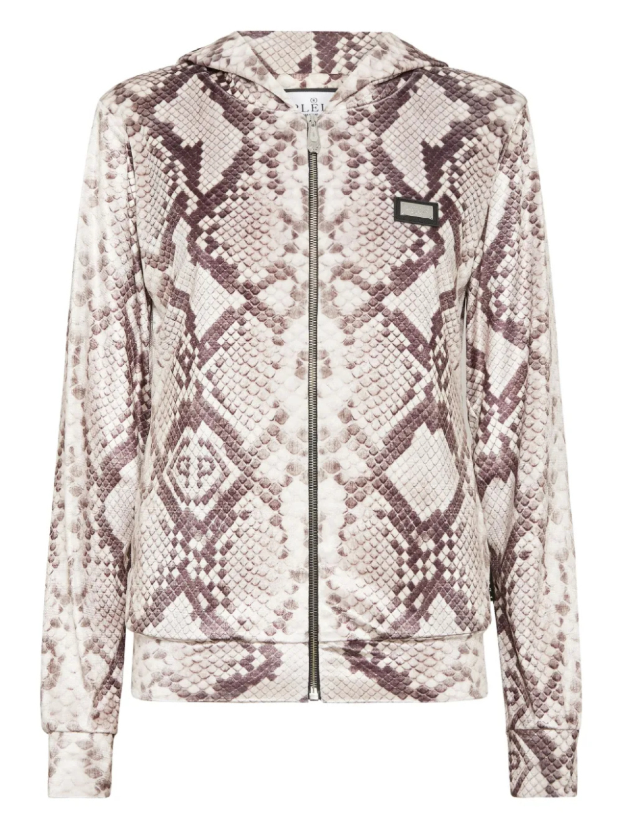 Толстовка с капюшоном на молнии с принтом питона от Philipp Plein, нейтральный
Толстовка с капюшоном на молнии с принтом питона от Philipp Plein, нейтральный