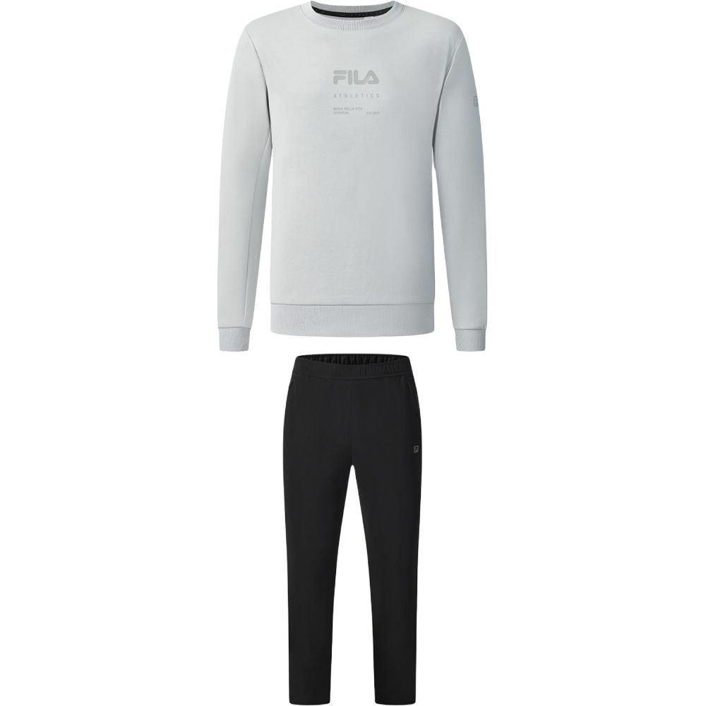 Fila Мужской повседневный спортивный комплект: верх сине-серого цвета, низ угольно-черного цвета, круглый вырез, умеренная степень детализации
Fila Мужской повседневный спортивный комплект: верх сине-серого цвета, низ угольно-черного цвета, круглый вырез, умеренная степень детализации