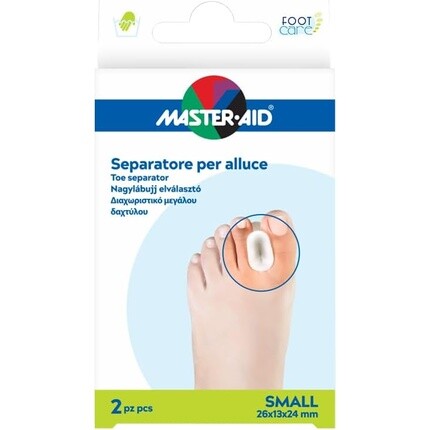 Гелевый разделитель для пальцев ног, маленький - упаковка из 2 шт Master-Aid
Гелевый разделитель для пальцев ног, маленький - упаковка из 2 шт Master-Aid