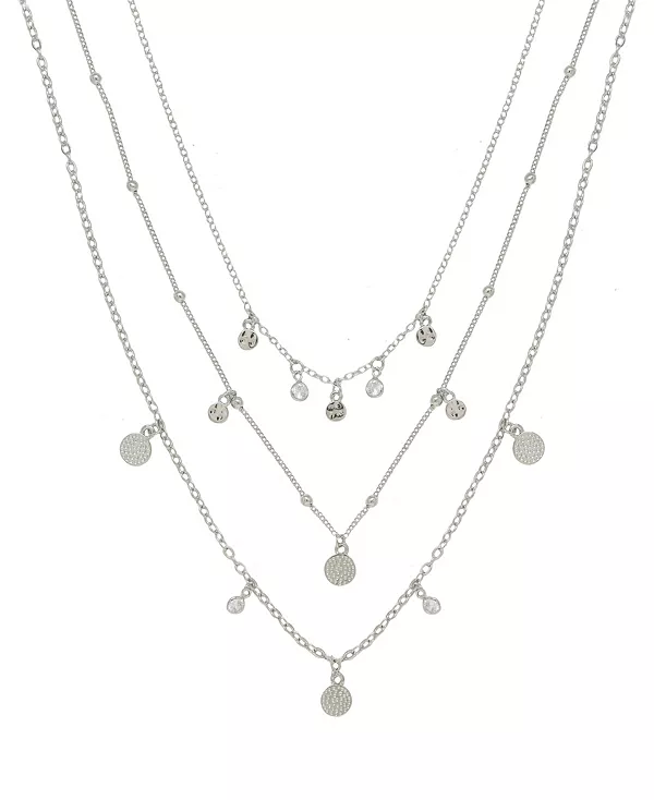 Трехслойное ожерелье с кристаллами Ettika, silver
Трехслойное ожерелье с кристаллами Ettika, silver
