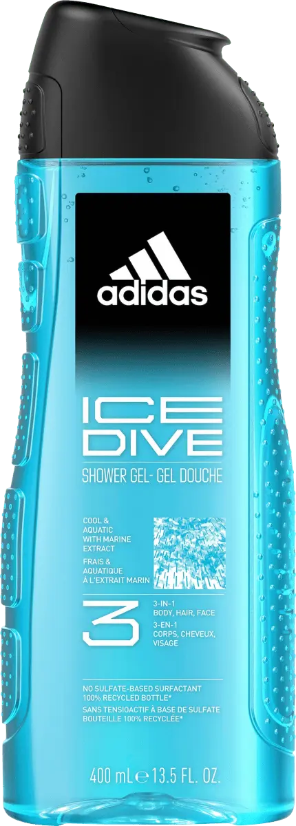 Гель для душа Men Ice Dive 3в1 400мл adidas
Гель для душа Men Ice Dive 3в1 400мл adidas