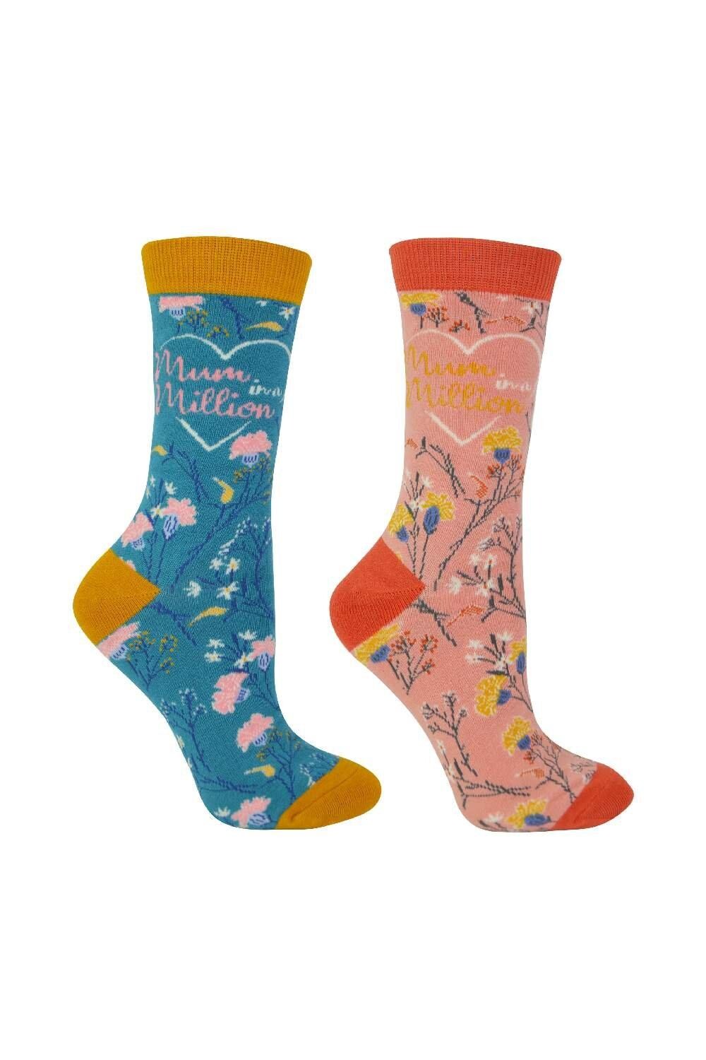 2 пары носков для мам, бамбуковые носки с цветочным узором Miss Sparrow, мультиколор
2 пары носков для мам, бамбуковые носки с цветочным узором Miss Sparrow, мультиколор