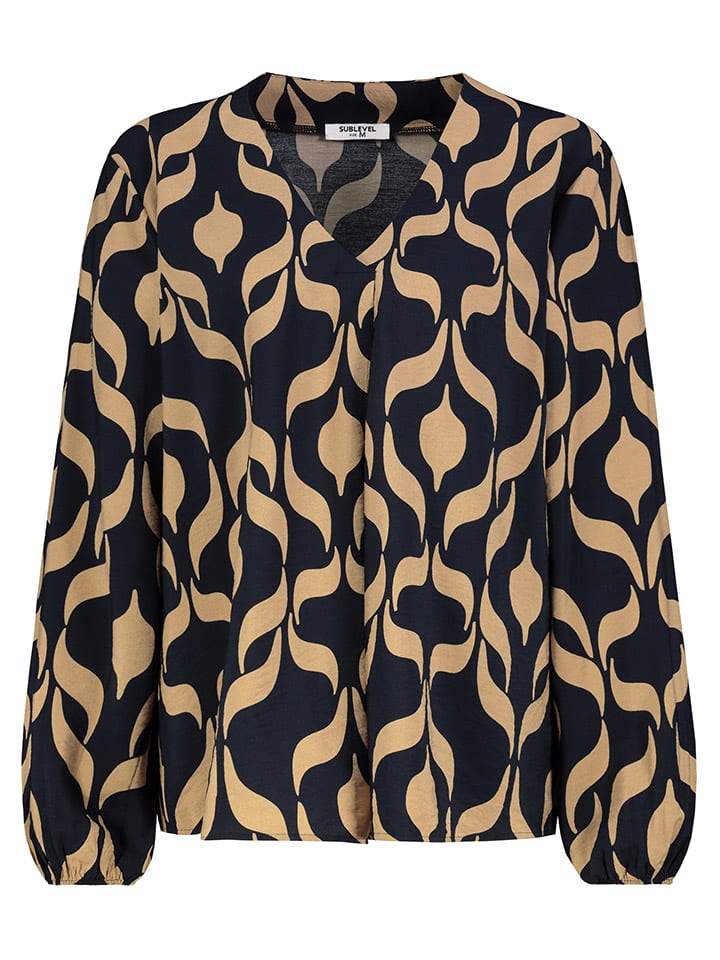 Блузка Sublevel, цвет beige/dunkelblau
Блузка Sublevel, цвет beige/dunkelblau