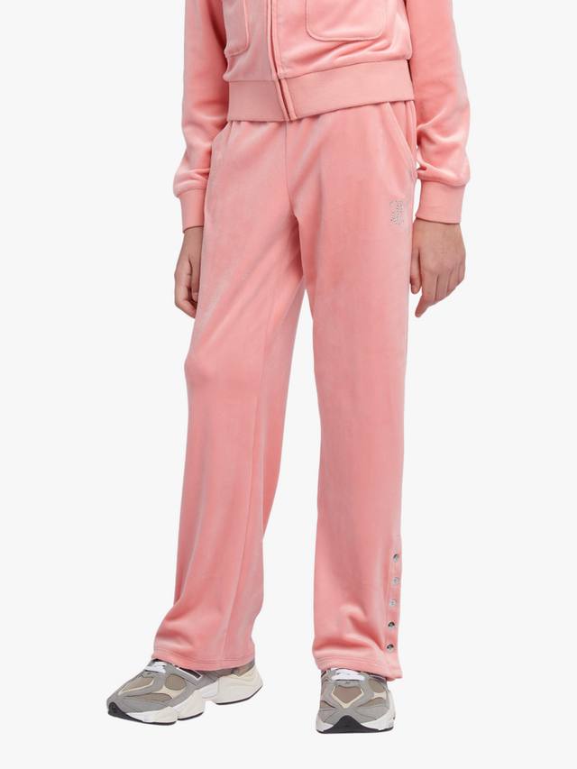 Детские велюровые прямые джоггеры Juicy Couture, Peach Blossom
Детские велюровые прямые джоггеры Juicy Couture, Peach Blossom