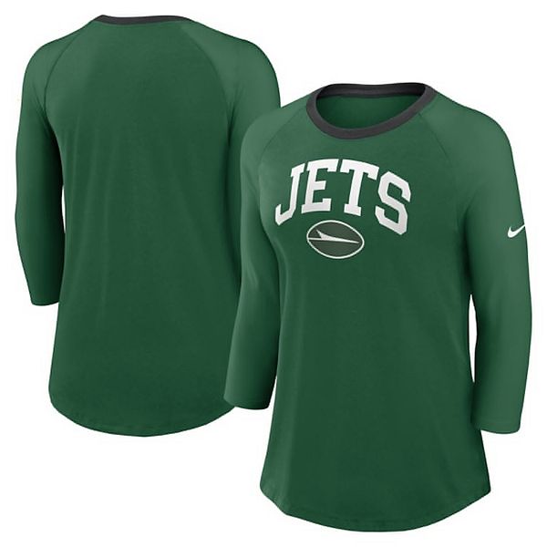 Женская зеленая футболка New York Jets с рукавом реглан 3/4 Nike, Зеленый, Женская зеленая футболка New York Jets с рукавом реглан 3/4 Nike
Женская зеленая футболка New York Jets с рукавом реглан 3/4 Nike, Зеленый, Женская зеленая футболка New York Jets с рукавом реглан 3/4 Nike