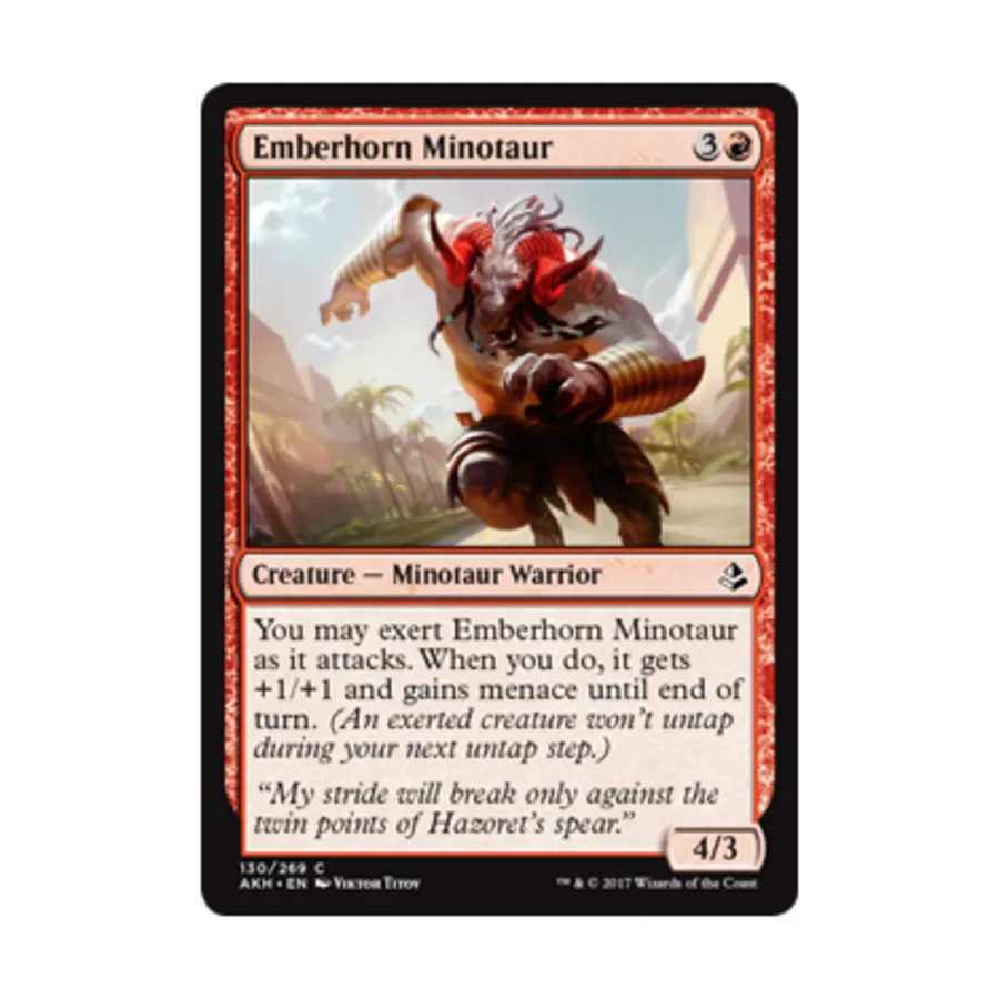 CCG Эмберхорн Минотавр (клавиша C), MTG - Amonkhet
CCG Эмберхорн Минотавр (клавиша C), MTG - Amonkhet