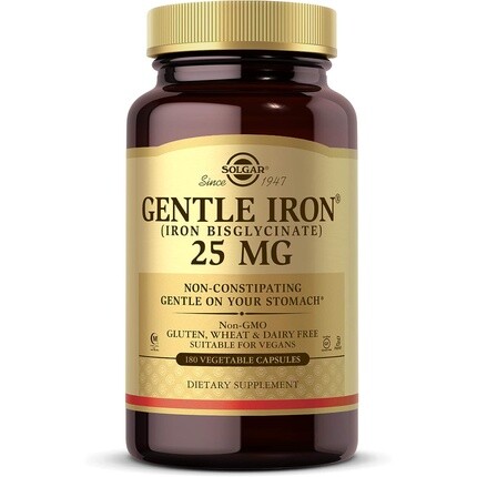 Растительные капсулы Gentle Iron 20 мг уменьшают воздействие запоров. Мягко воздействуют на желудок. Веганский, не содержит глютена., Solgar
Растительные капсулы Gentle Iron 20 мг уменьшают воздействие запоров. Мягко воздействуют на желудок. Веганский, не содержит глютена., Solgar