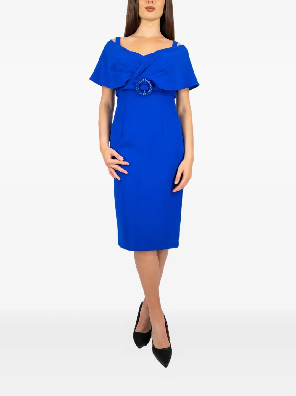 Платье с декоративным поясом Allure, синий
Платье с декоративным поясом Allure, синий