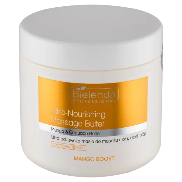 Ультрапитательное массажное масло для тела, рук и ног, 500 мл Bielenda Professional Mango boost
Ультрапитательное массажное масло для тела, рук и ног, 500 мл Bielenda Professional Mango boost