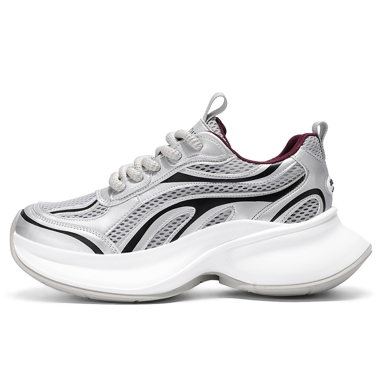 AD Дышащие кроссовки на платформе для увеличения роста мужские низкие серебристо-серые, цвет Silver Gray
AD Дышащие кроссовки на платформе для увеличения роста мужские низкие серебристо-серые, цвет Silver Gray