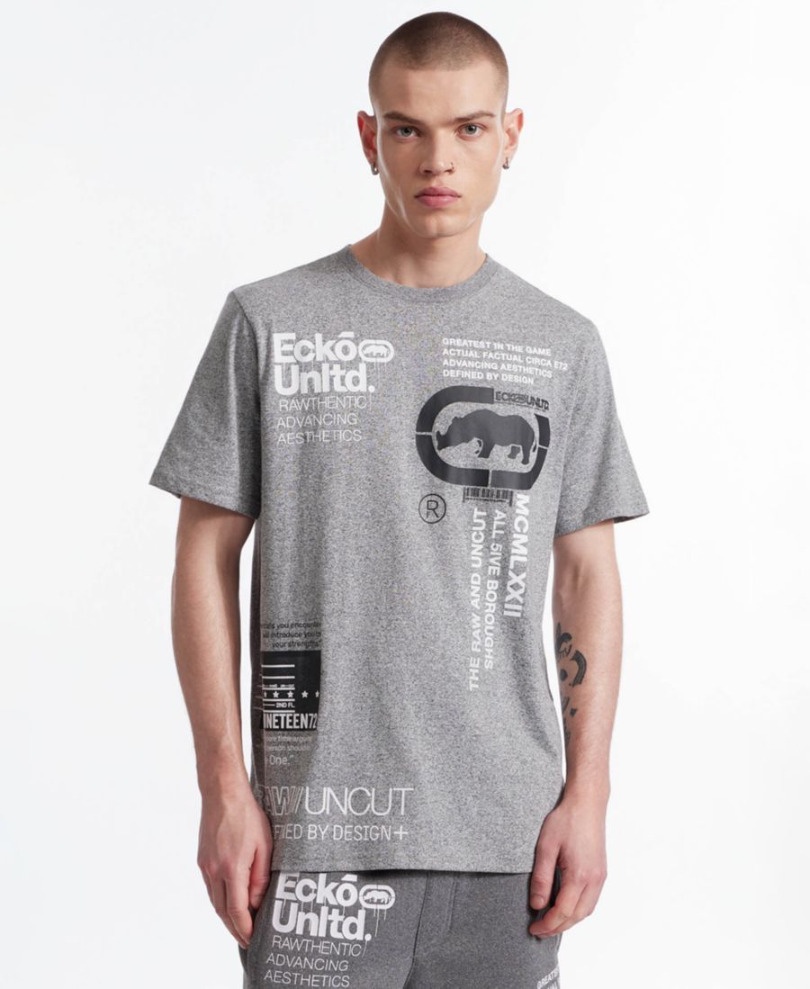 Мужская трикотажная футболка с коротким рукавом Double-A Ecko Unltd, Gray
Мужская трикотажная футболка с коротким рукавом Double-A Ecko Unltd, Gray