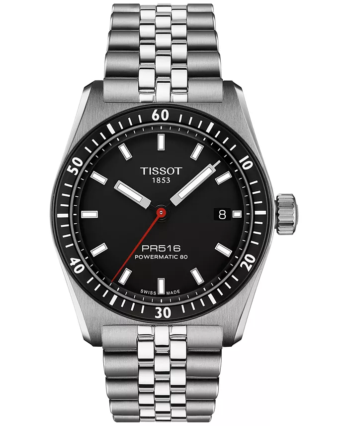 Мужские автоматические швейцарские часы PR516 Powermatic 80 со стальным браслетом, 38 мм Tissot
Мужские автоматические швейцарские часы PR516 Powermatic 80 со стальным браслетом, 38 мм Tissot